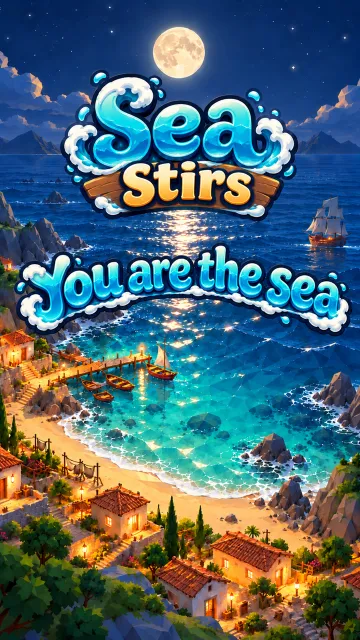 Sea Stirs game screenshot: You are the sea